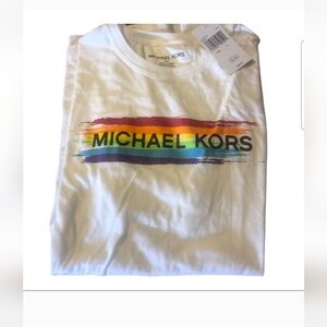 Michael Kors Classic White T-Shirt Size Sm Part of the pride collection